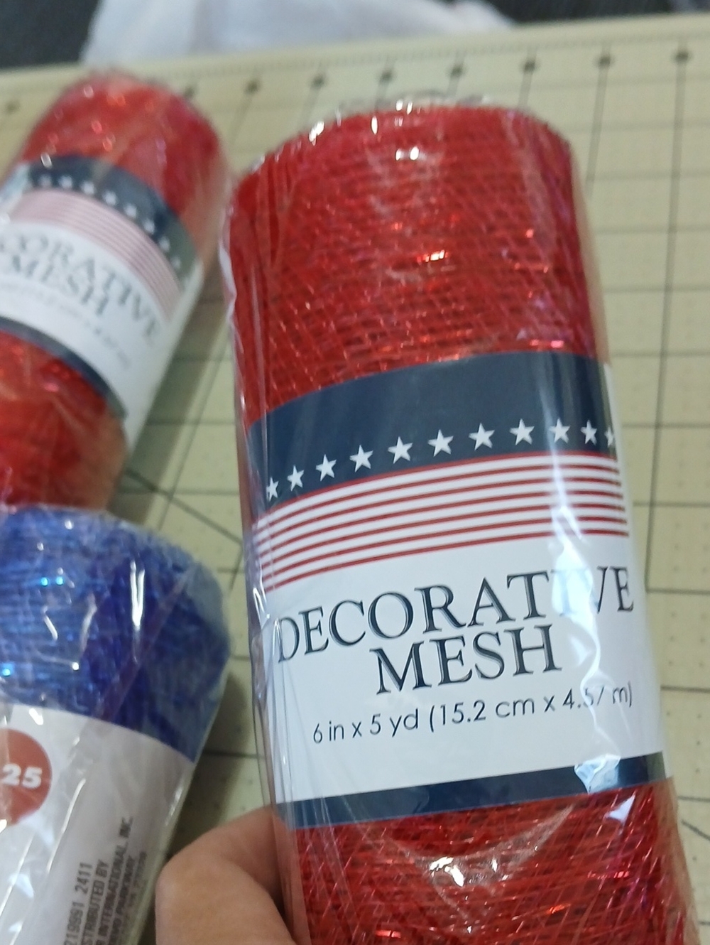 Deco Mesh Bundle - Red & Blue - Picture 2 of 8